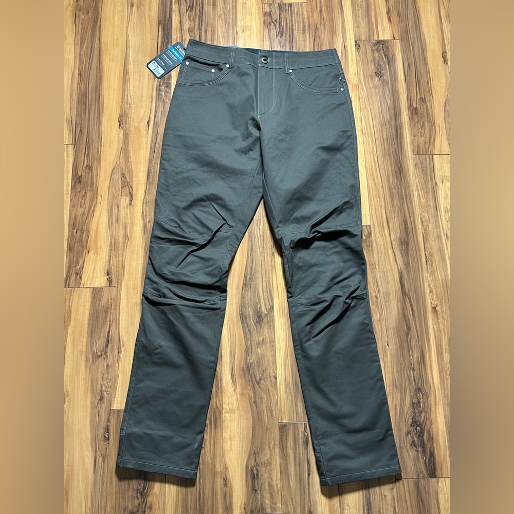 Kuhl Free Ryder Men’s Charcoal Pants, Tapered, 34 x 36, NWT